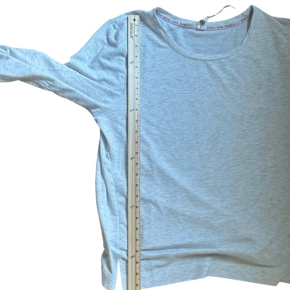 Hue Long Sleeved T shirt Grey XL “Make your Own Magic” - Picture 2 of 7